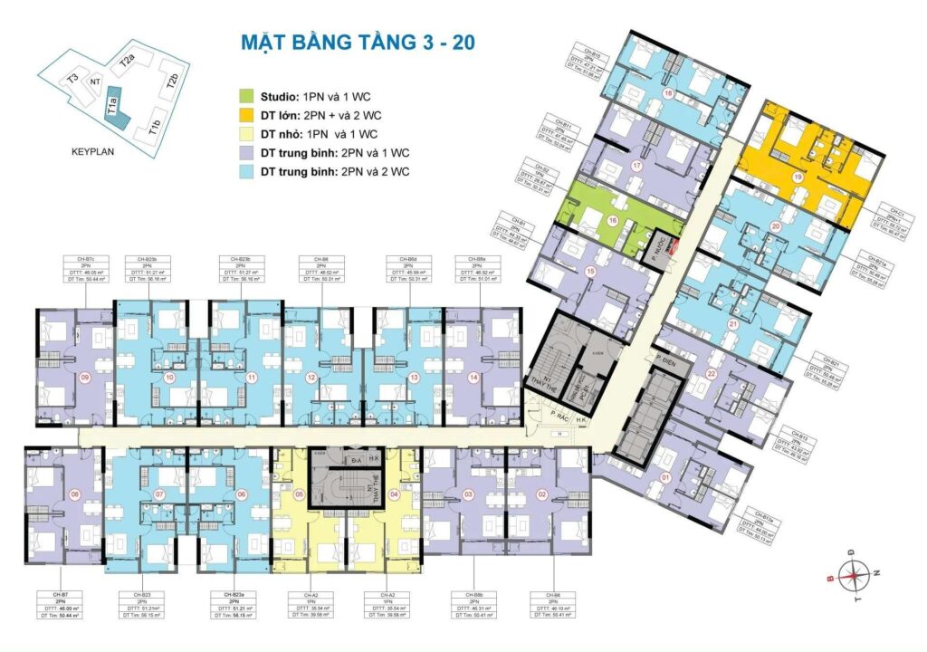 thiết kế mặt bằng t1a destino centro