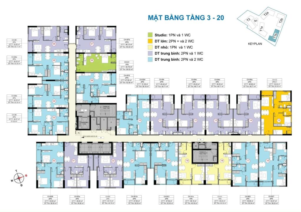 thiết kế mặt bằng t1b destino centro