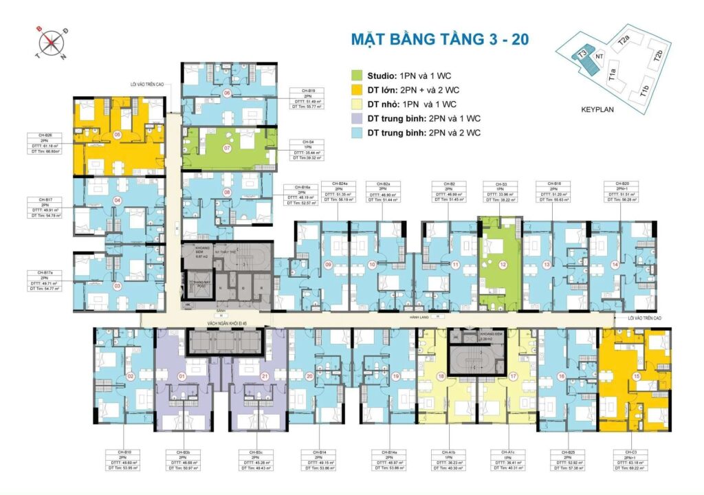 thiết kế mặt bằng tầng 3 dự án destino centro